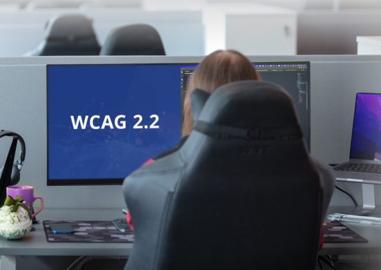 WCAG 2.2 on a computerscreen