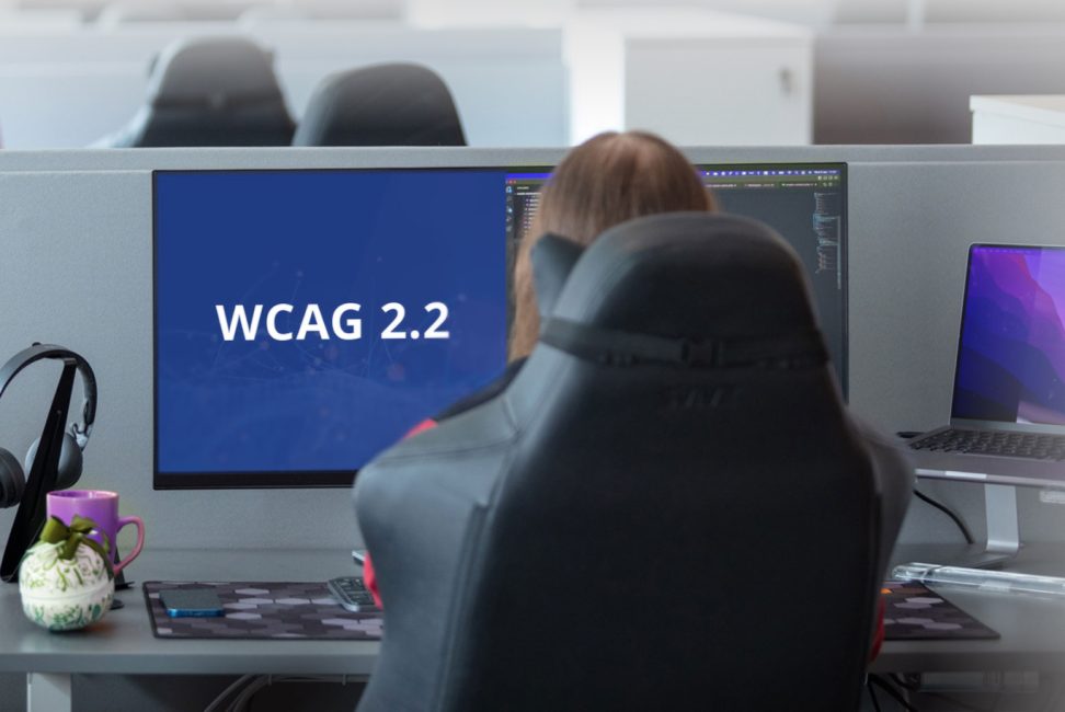 WCAG 2.2 on a computerscreen