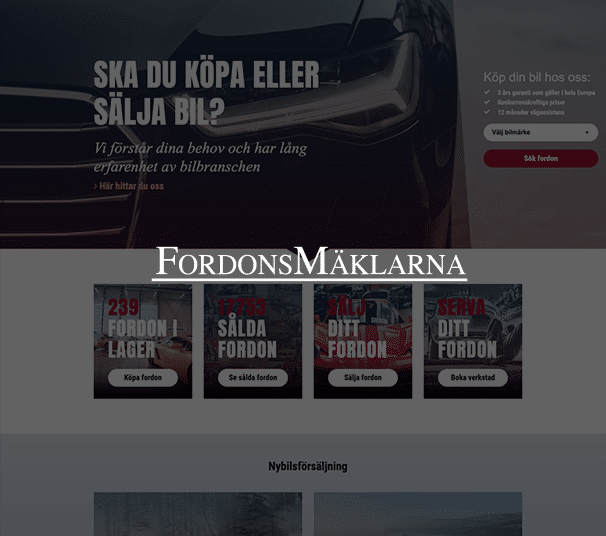 Fordonsmäklarna website